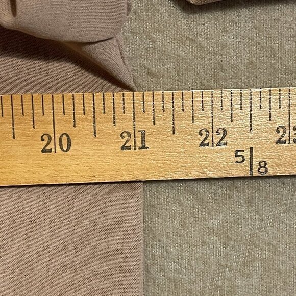 Shein Blouse Women's Large Tan Pullover Flutter Sleeves - Picture 6 of 11